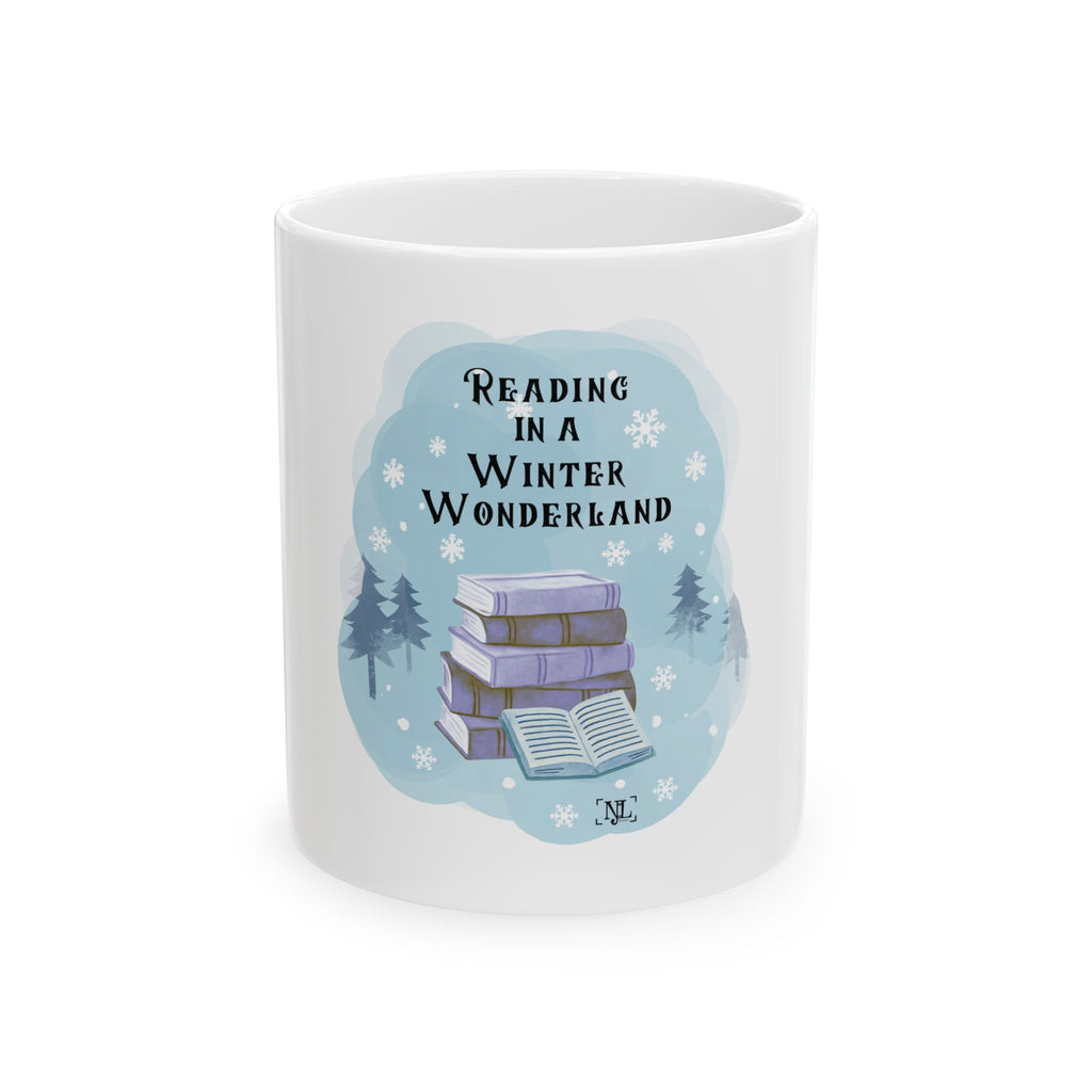 Reading in a Winter Wonderland Ceramic Mug (11oz/15oz)