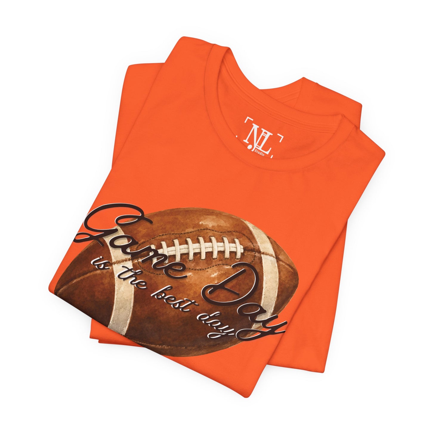 Game Day Football Tee — "Game Day is the best day" Vintage Football Shirt