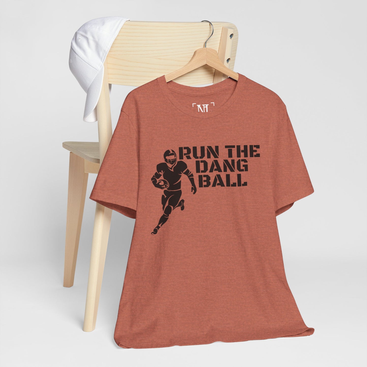 Run the Dang Ball T-Shirt — Football Player Graphic Tee