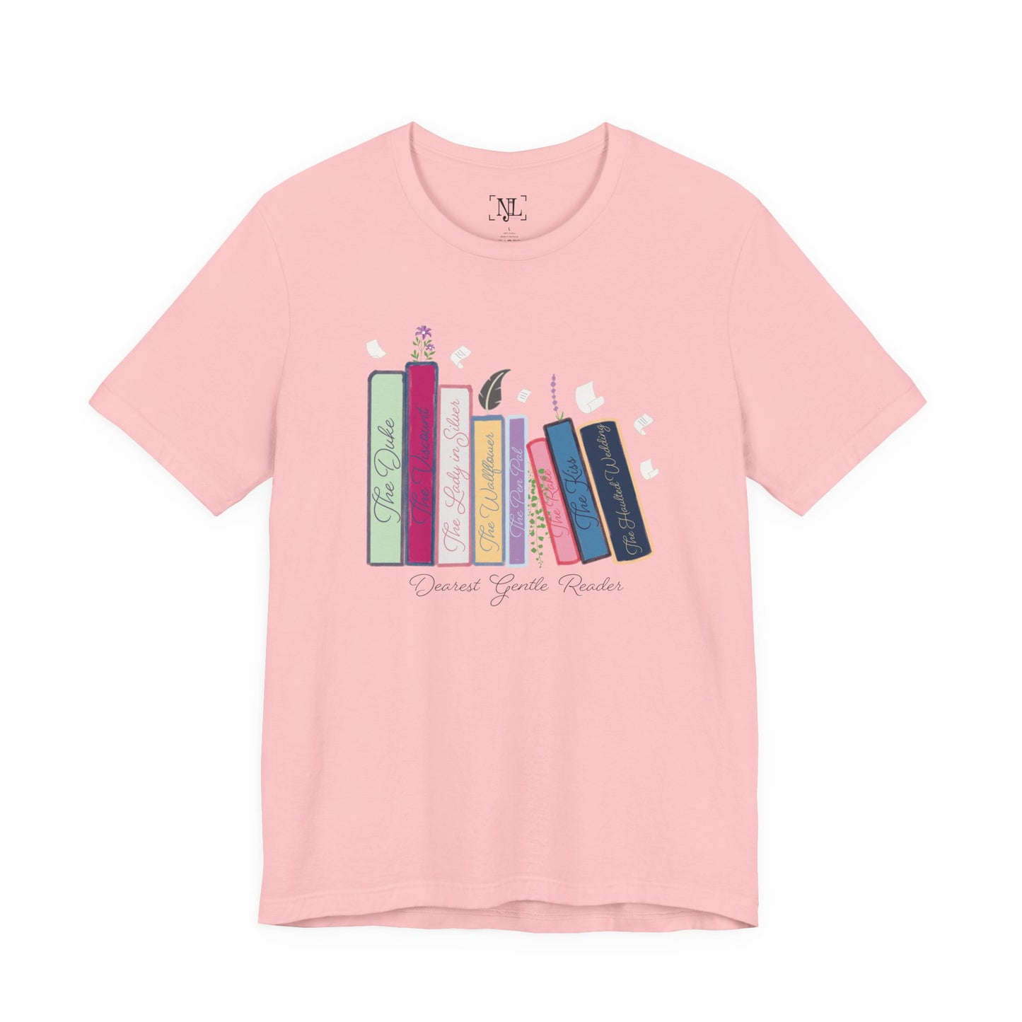 Dearest Gentle Reader Book Stack - Regency Romance Inspired Tee