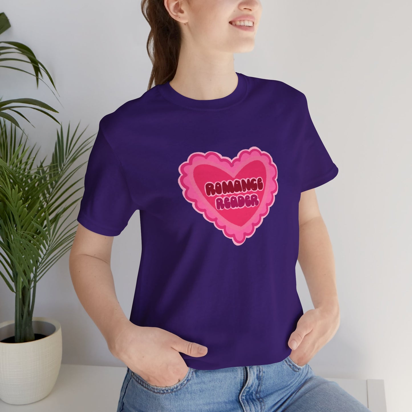 Romance Reader Heart Logo — Bookish Tee