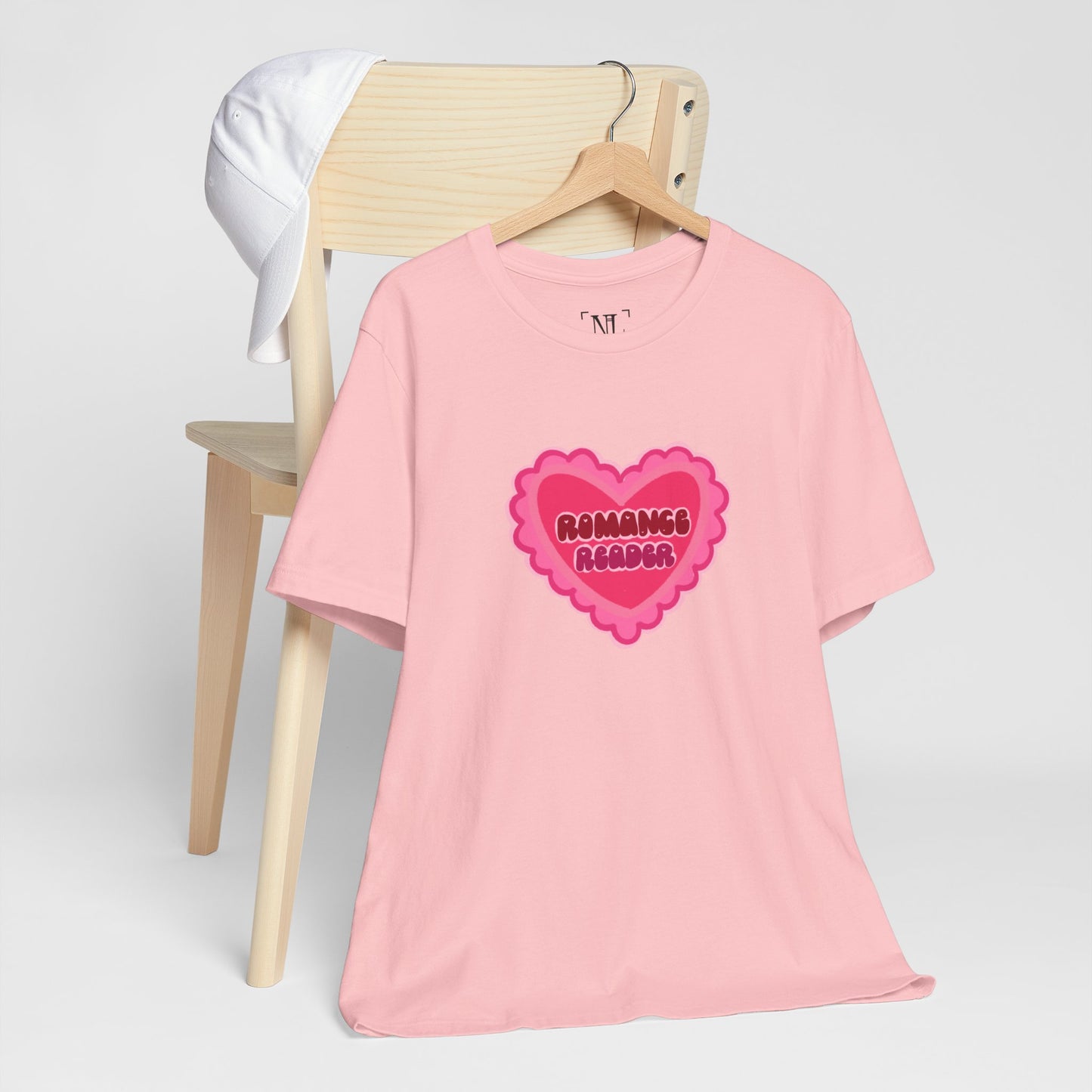 Romance Reader Heart Logo — Bookish Tee