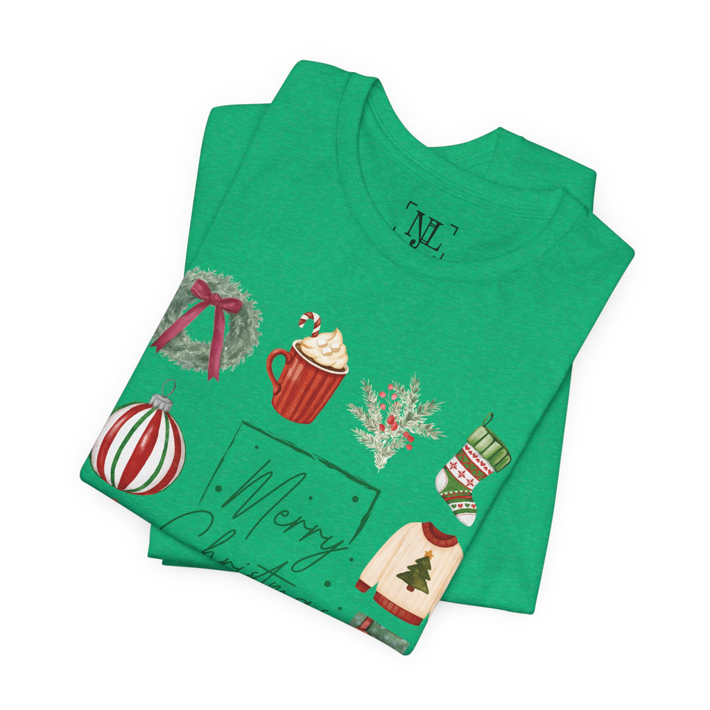 Vintage Merry Christmas - Short Sleeve Tee