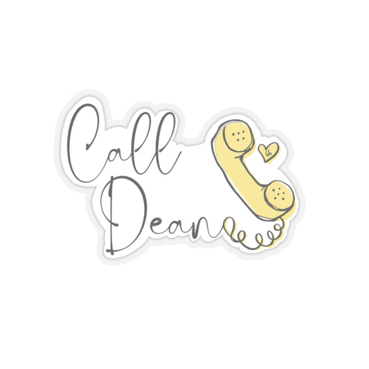 Call Dean - Hockey Romance Inspired Sticker