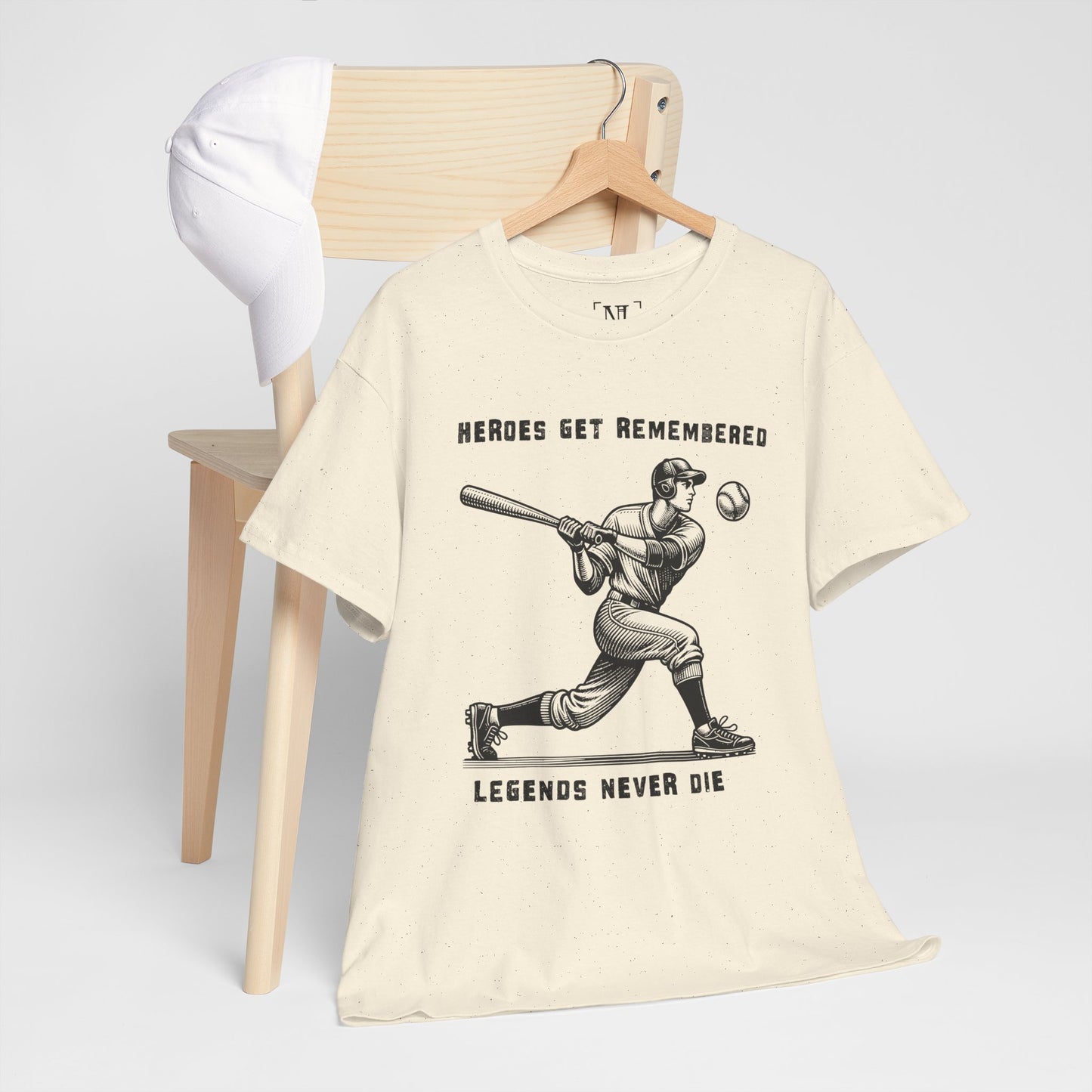 Baseball Legends T‑Shirt — "Heroes Get Remembered, Legends Never Die" Tribute Tee