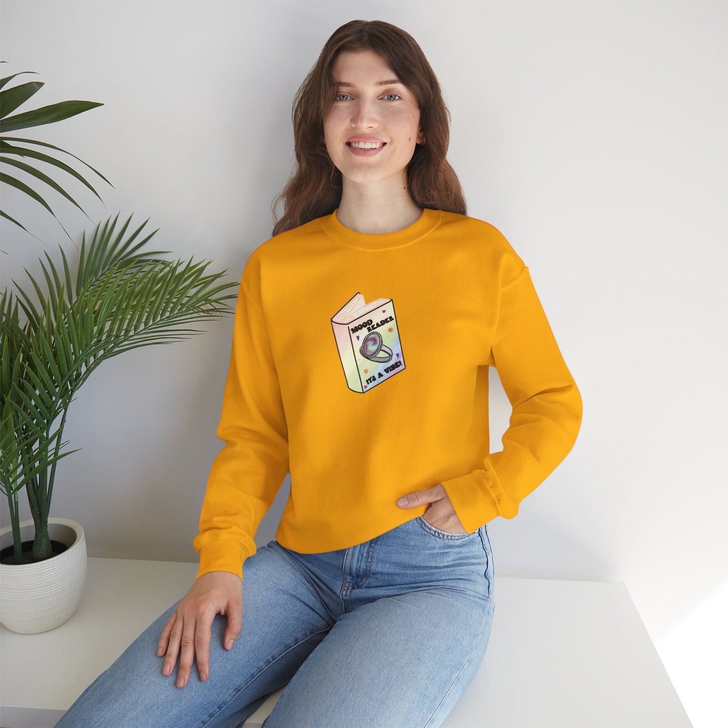 Mood Reader It's a Vibe - Cozy Heavyweight Bookish Crewneck Sweatshirt