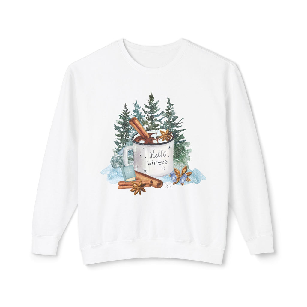 Hello Winter Mug Crewneck Sweatshirt