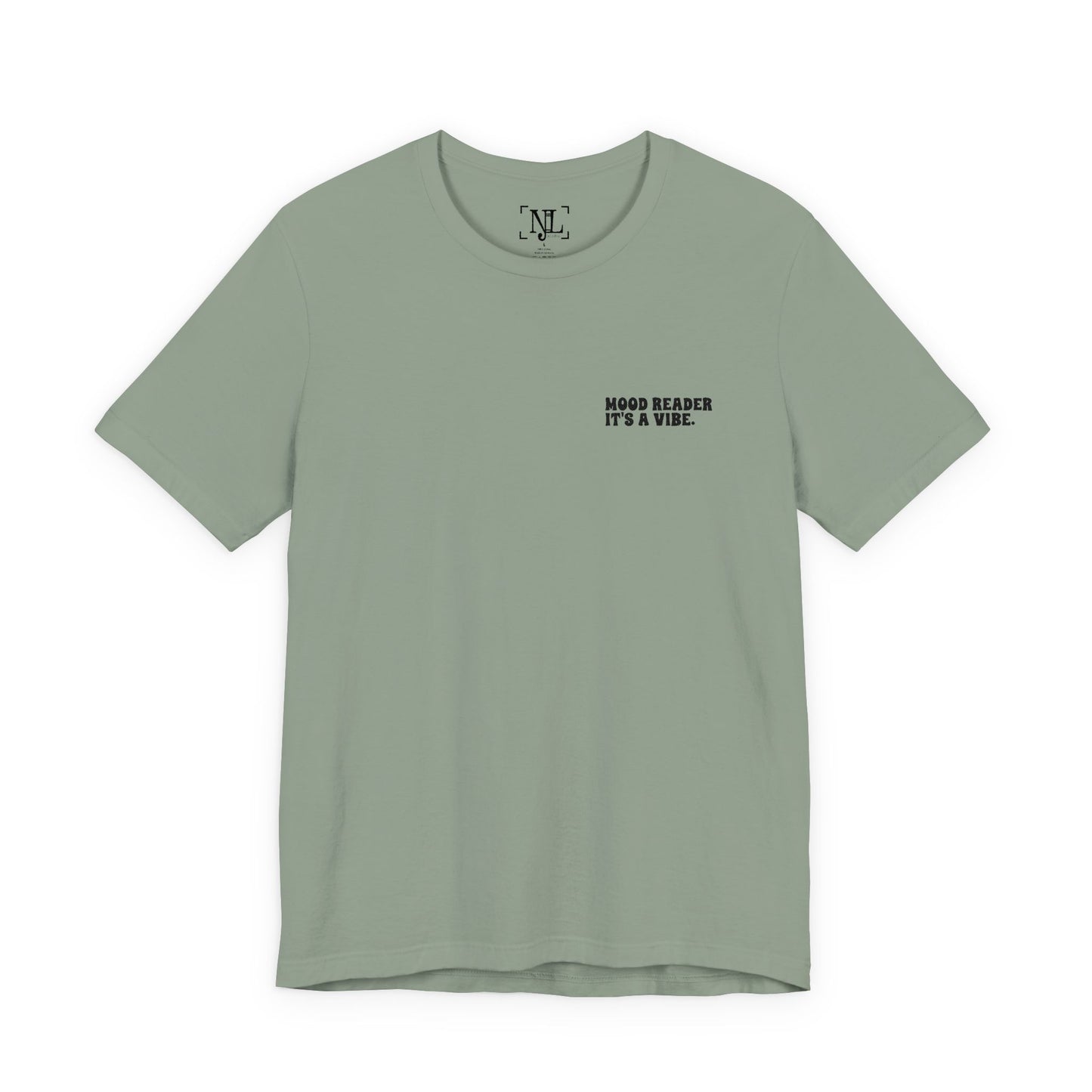 "Mood Readers. It's a Vibe." - Embroidered Literary Tee (Black Text)