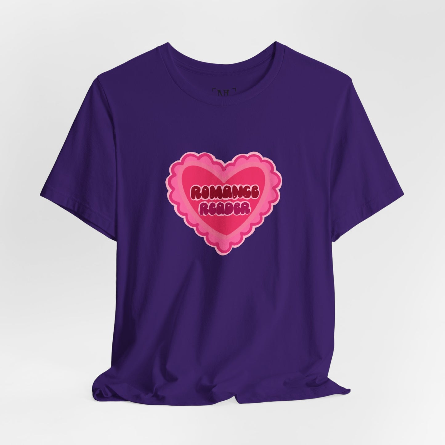 Romance Reader Heart Logo — Bookish Tee