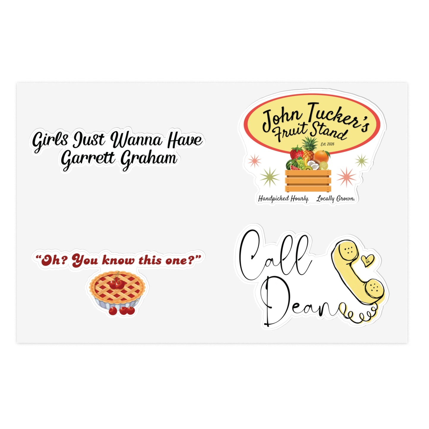 The Hockey Romance Collection Sticker Sheet