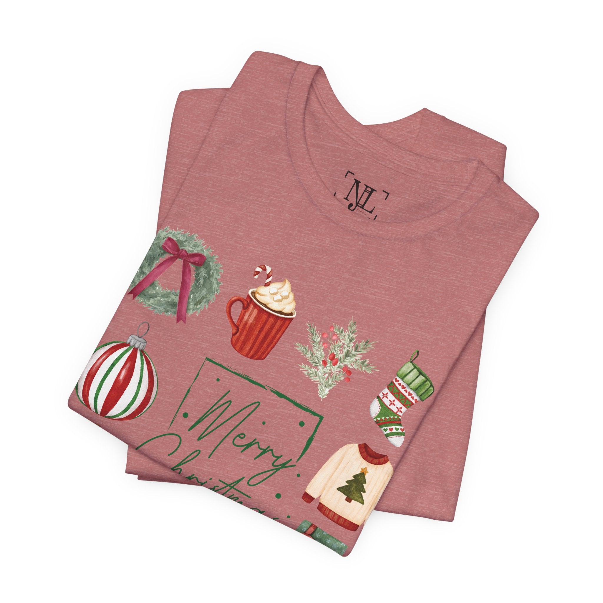 Vintage Merry Christmas - Short Sleeve Tee