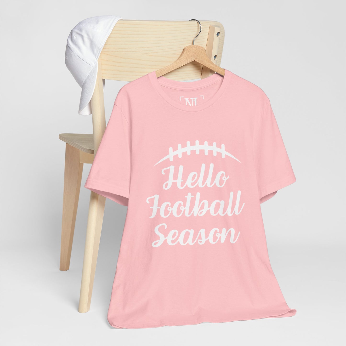Hello Football Season - Graphic Tee (White Text)