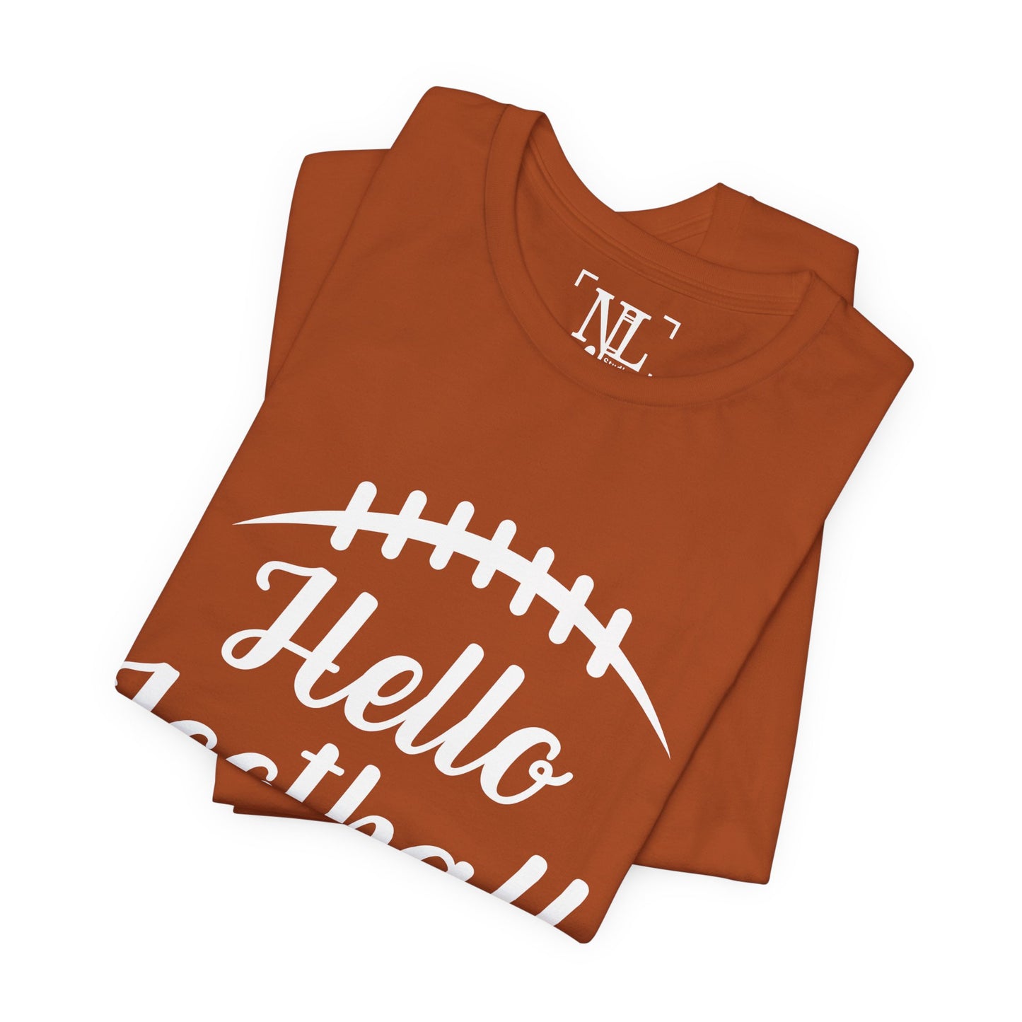 Hello Football Season - Graphic Tee (White Text)