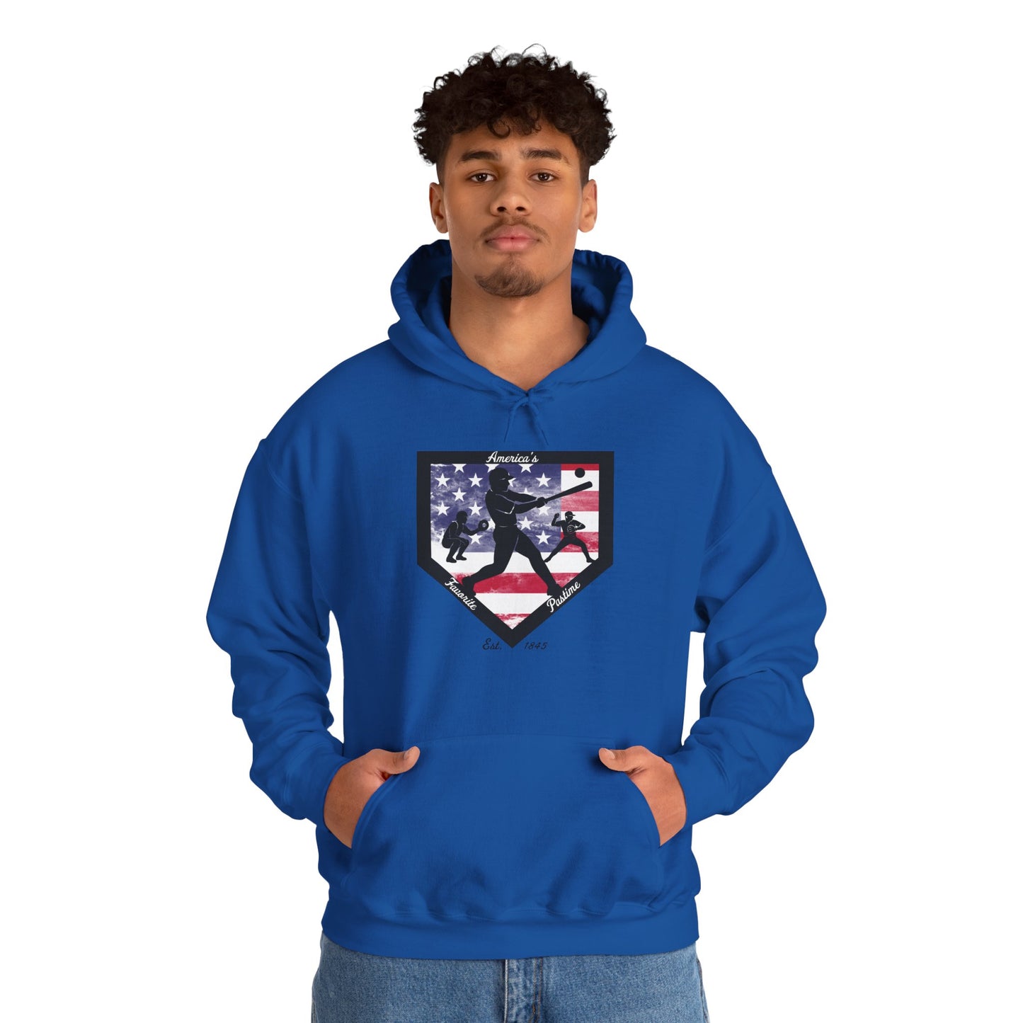 Baseball Home Plate Hoodie – America's Favorite Pastime Design