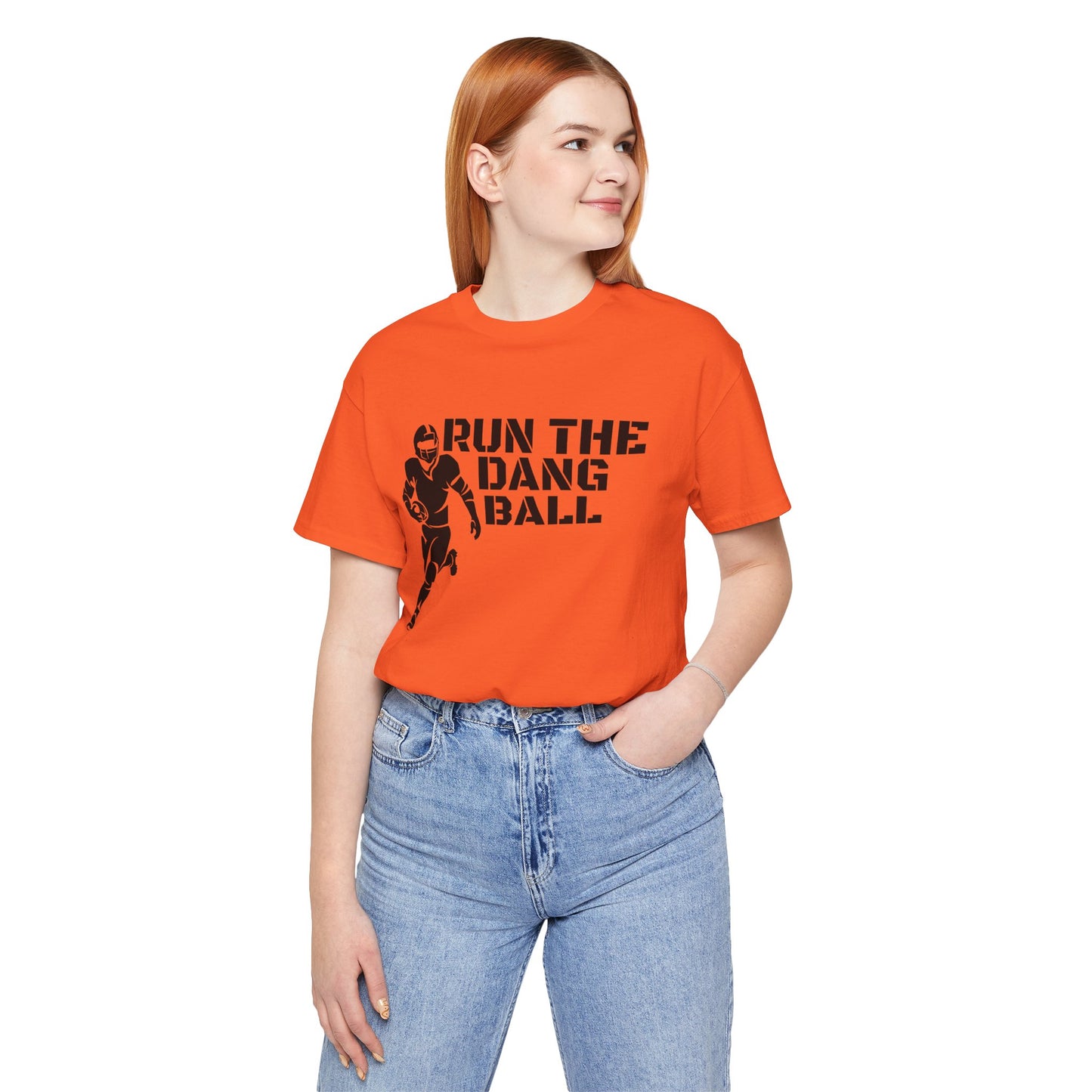 Run the Dang Ball T-Shirt — Football Player Graphic Tee