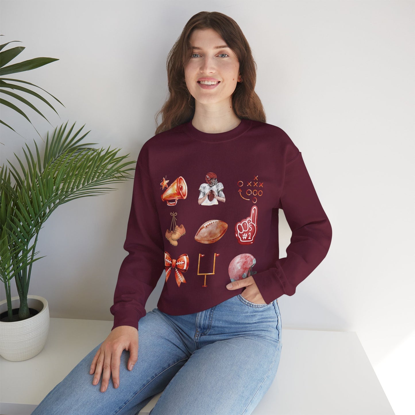 Vintage Football Icons - Graphic Sweatshirt