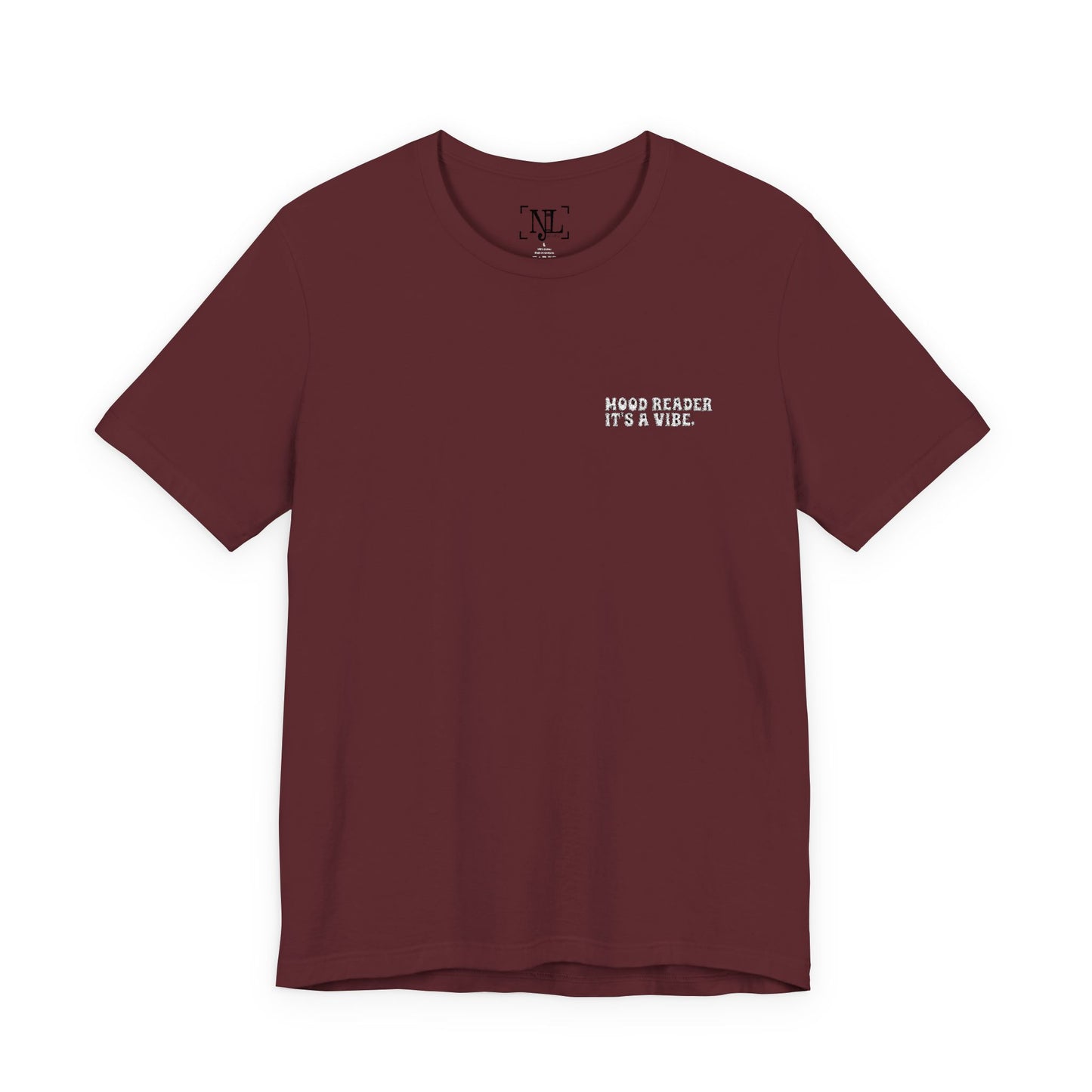 "Mood Readers. It's a Vibe." - Embroidered Literary Tee (White Text)