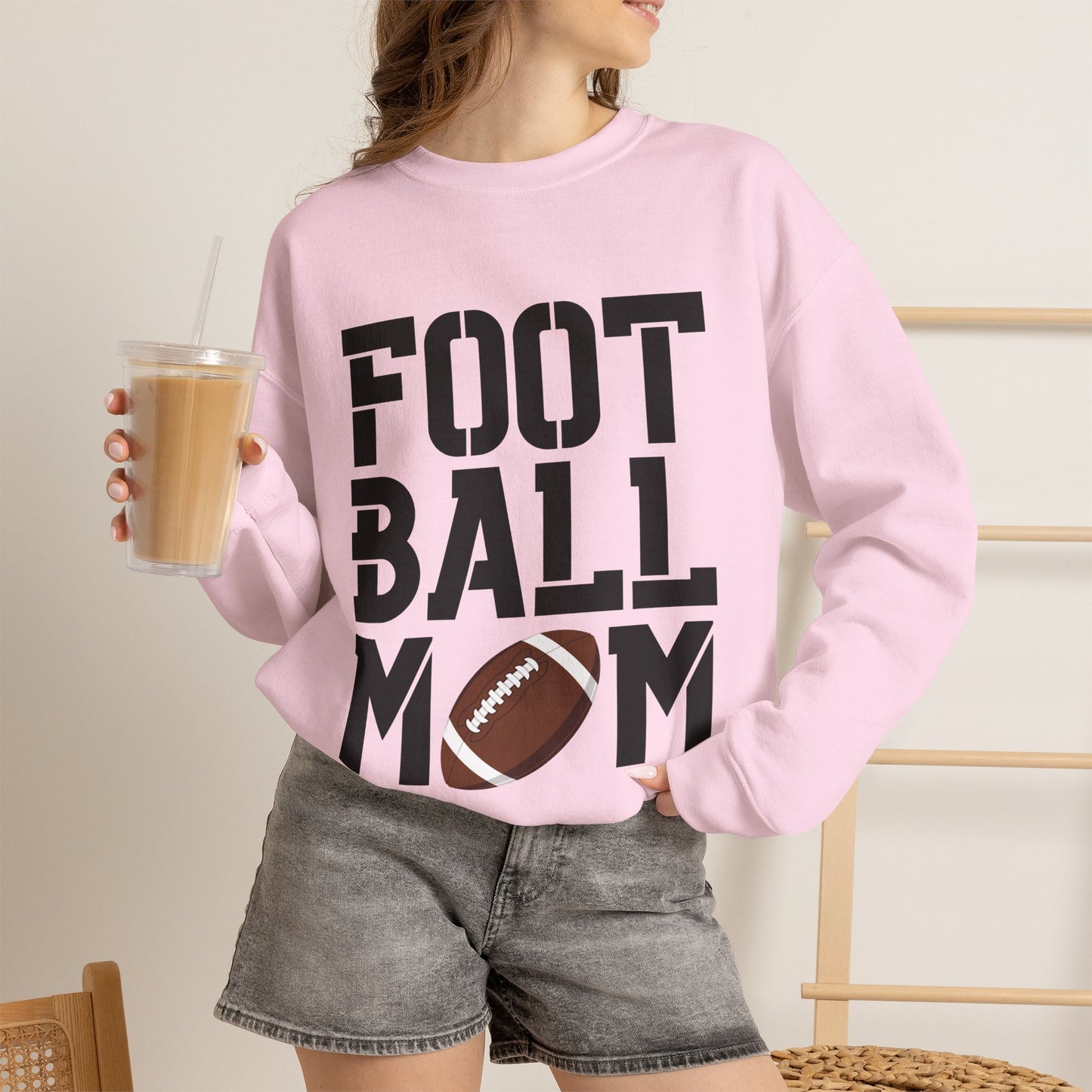 Football Mom Crewneck Sweatshirt