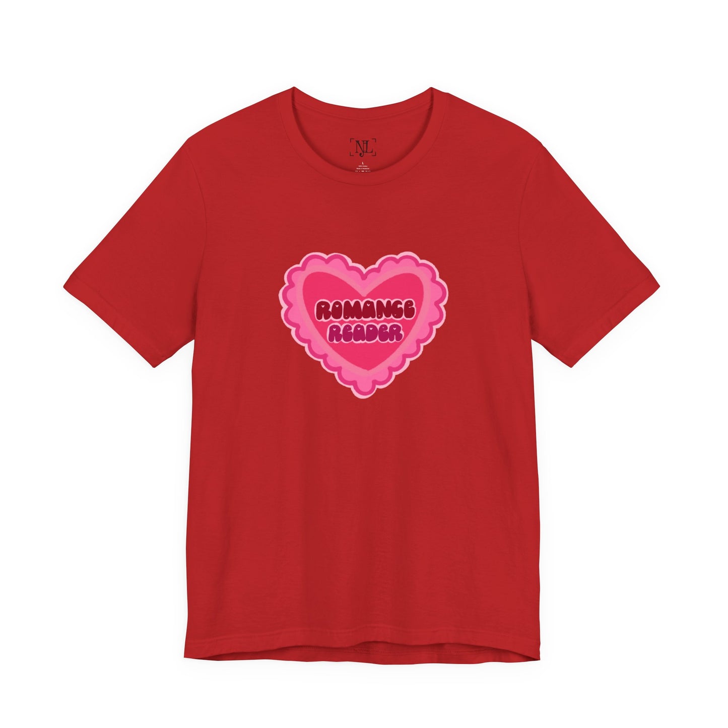 Romance Reader Heart Logo — Bookish Tee