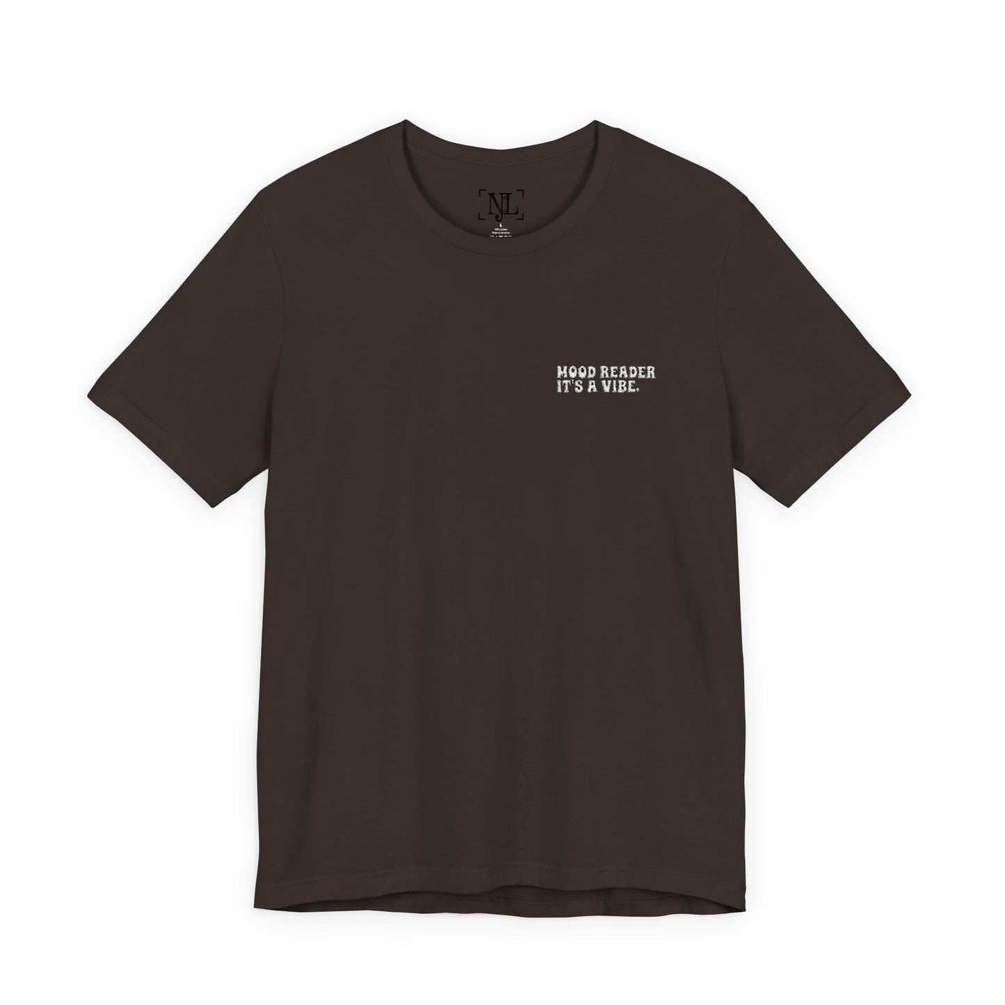 "Mood Readers. It's a Vibe." - Embroidered Literary Tee (White Text)