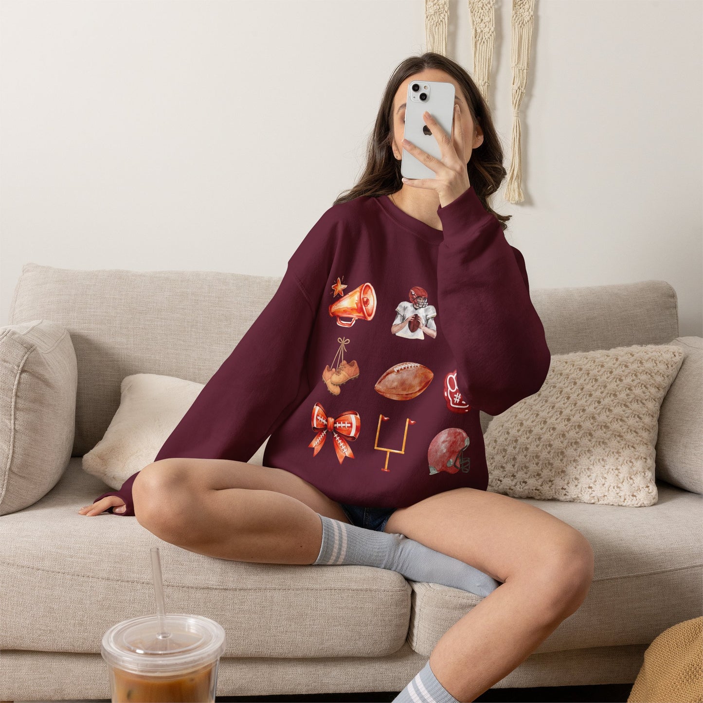 Vintage Football Icons - Graphic Sweatshirt