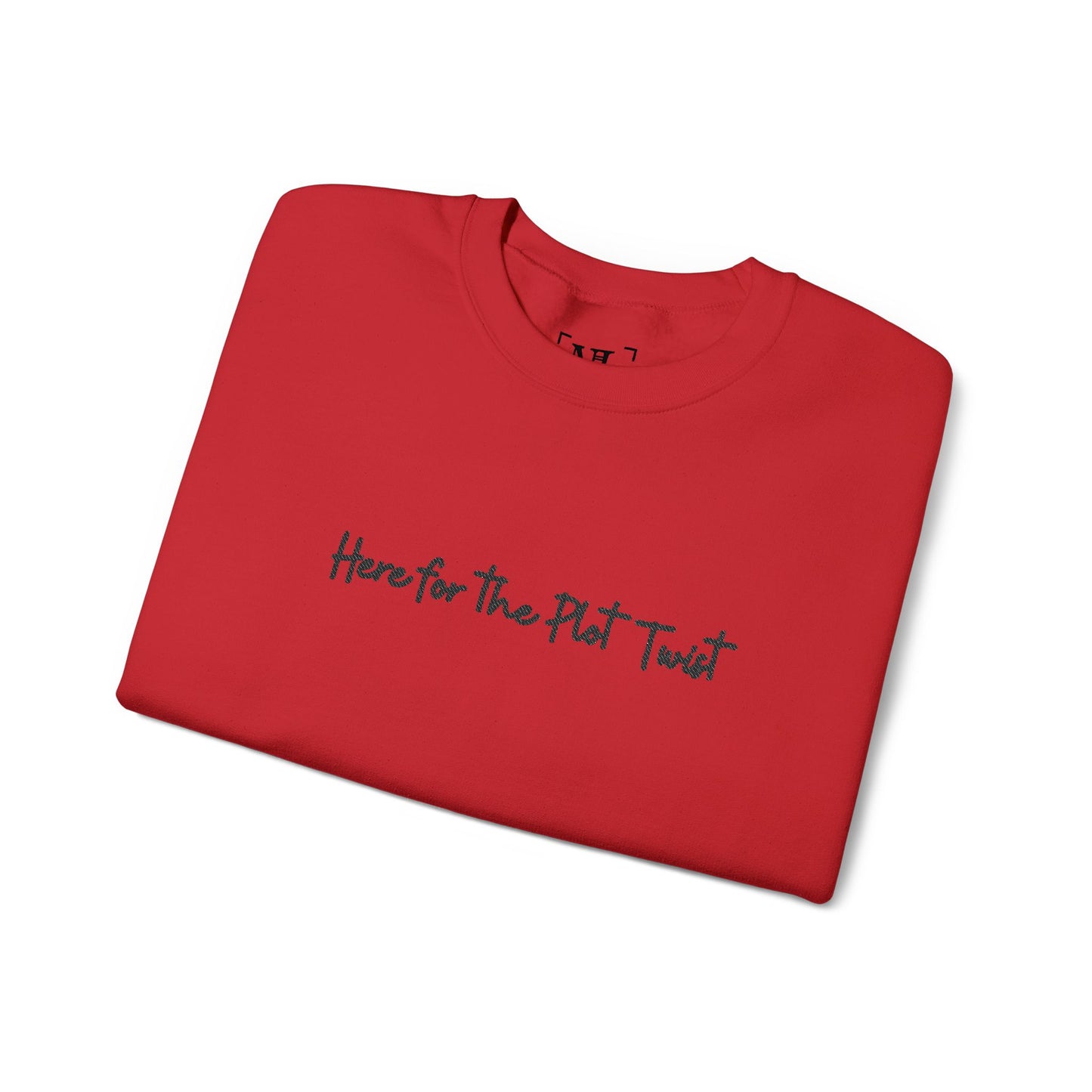 Here for the Plot Twist - Bookish Villa Inspired Embroidered Sweatshirt
