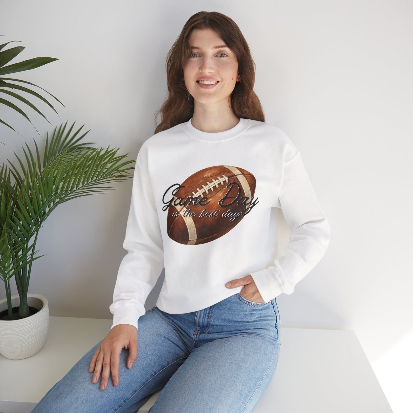 Game Day Is The Best Day Football Crewneck Sweatshirt