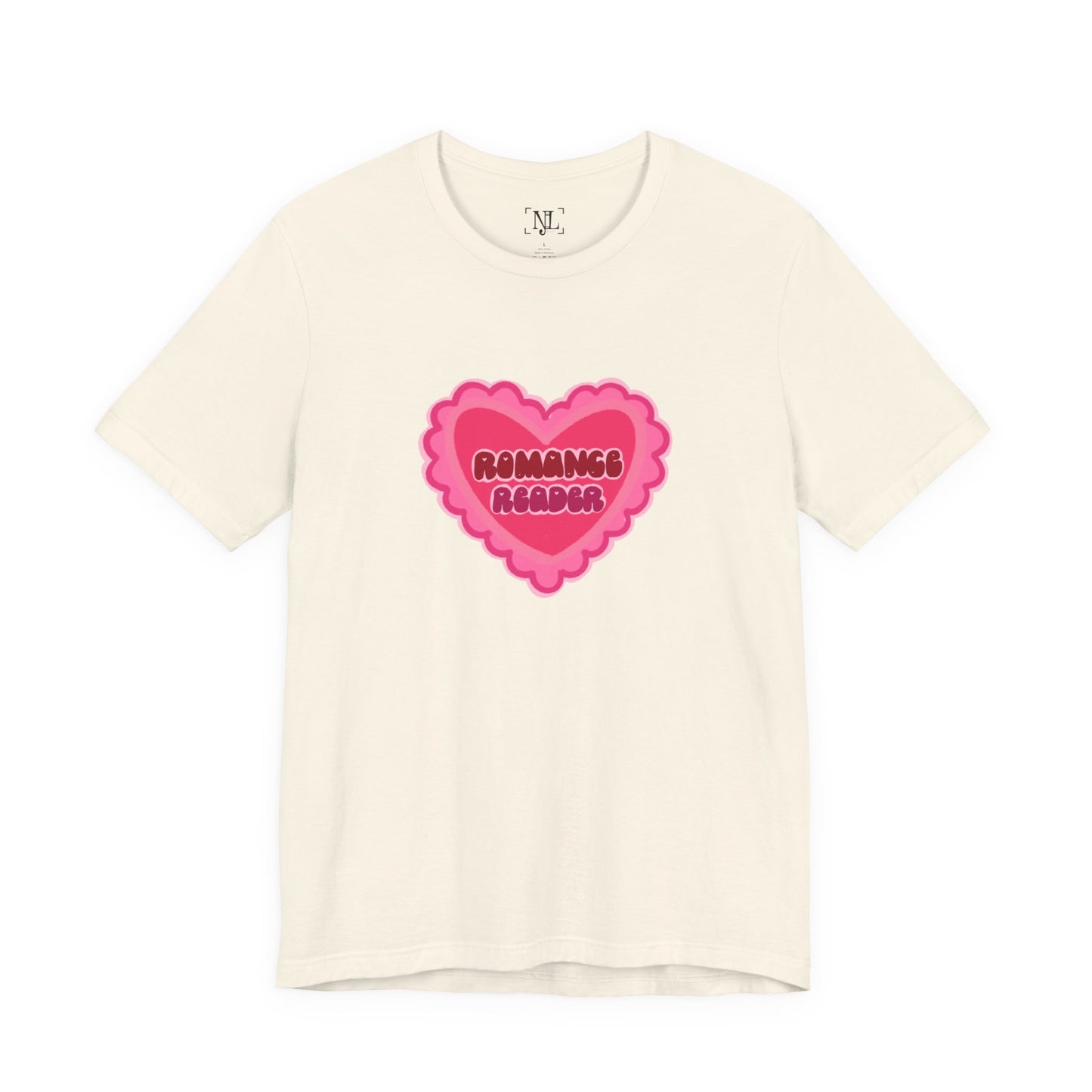 Romance Reader Heart Logo — Bookish Tee