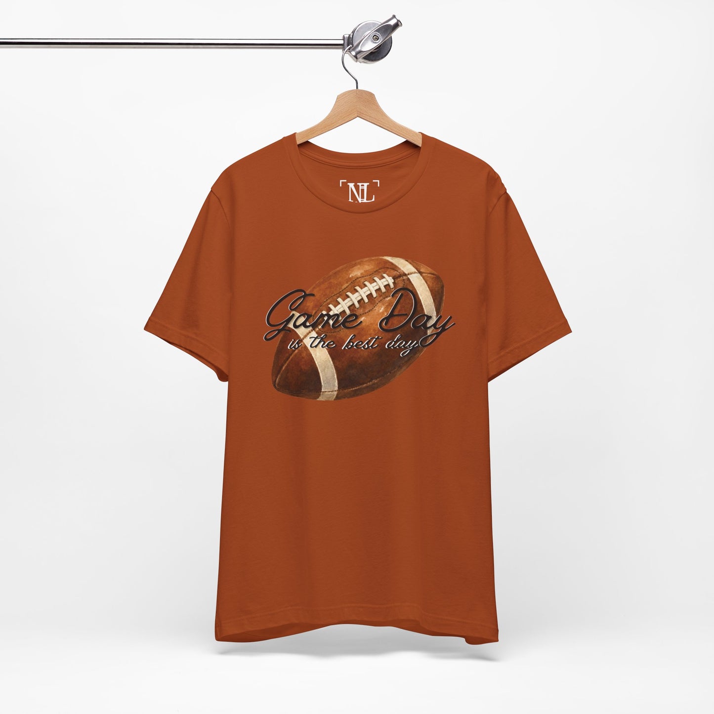 Game Day Football Tee — "Game Day is the best day" Vintage Football Shirt