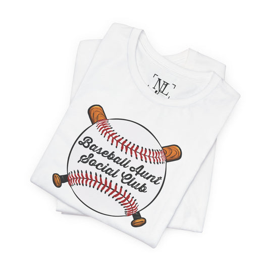 Baseball Aunt Social Club Tee — Women’s Baseball T-Shirt