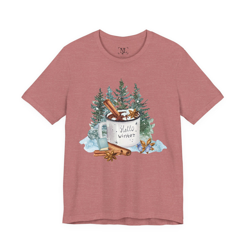 Hello Winter Mug Short Sleeve Tee