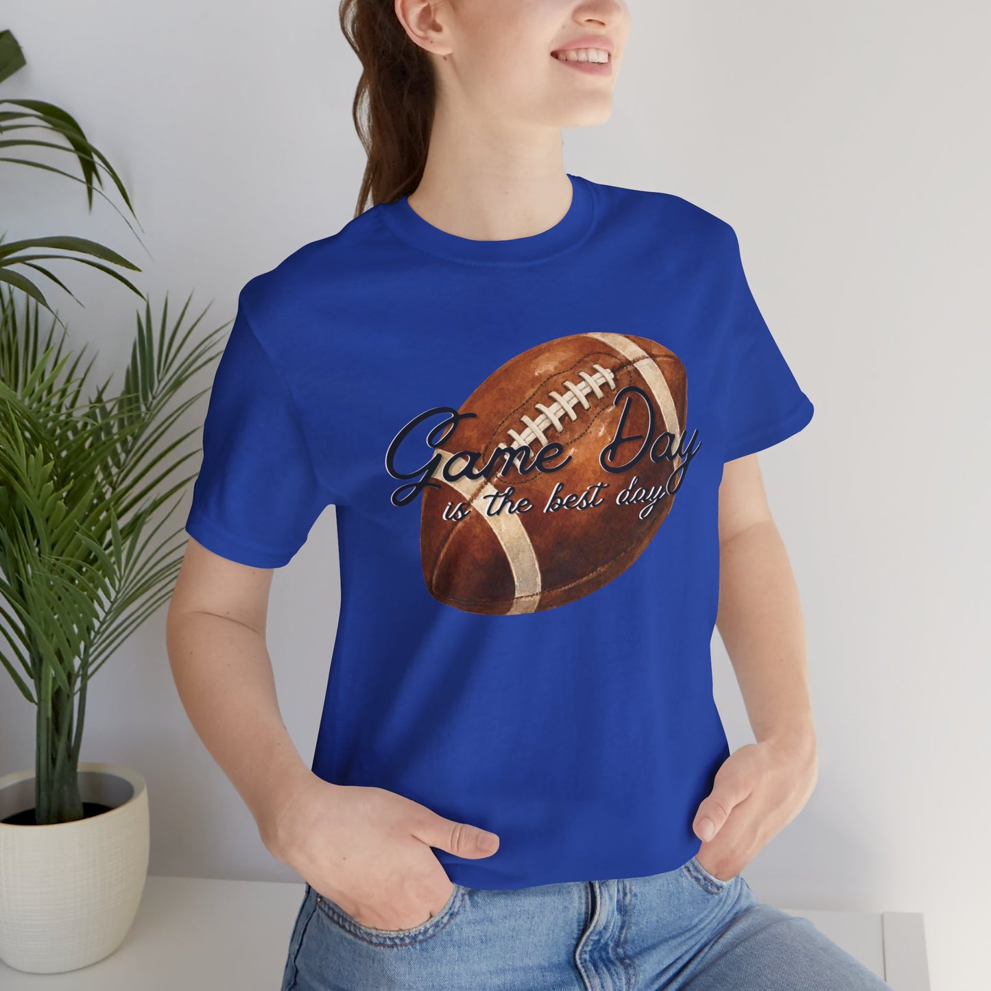 Game Day Football Tee — "Game Day is the best day" Vintage Football Shirt