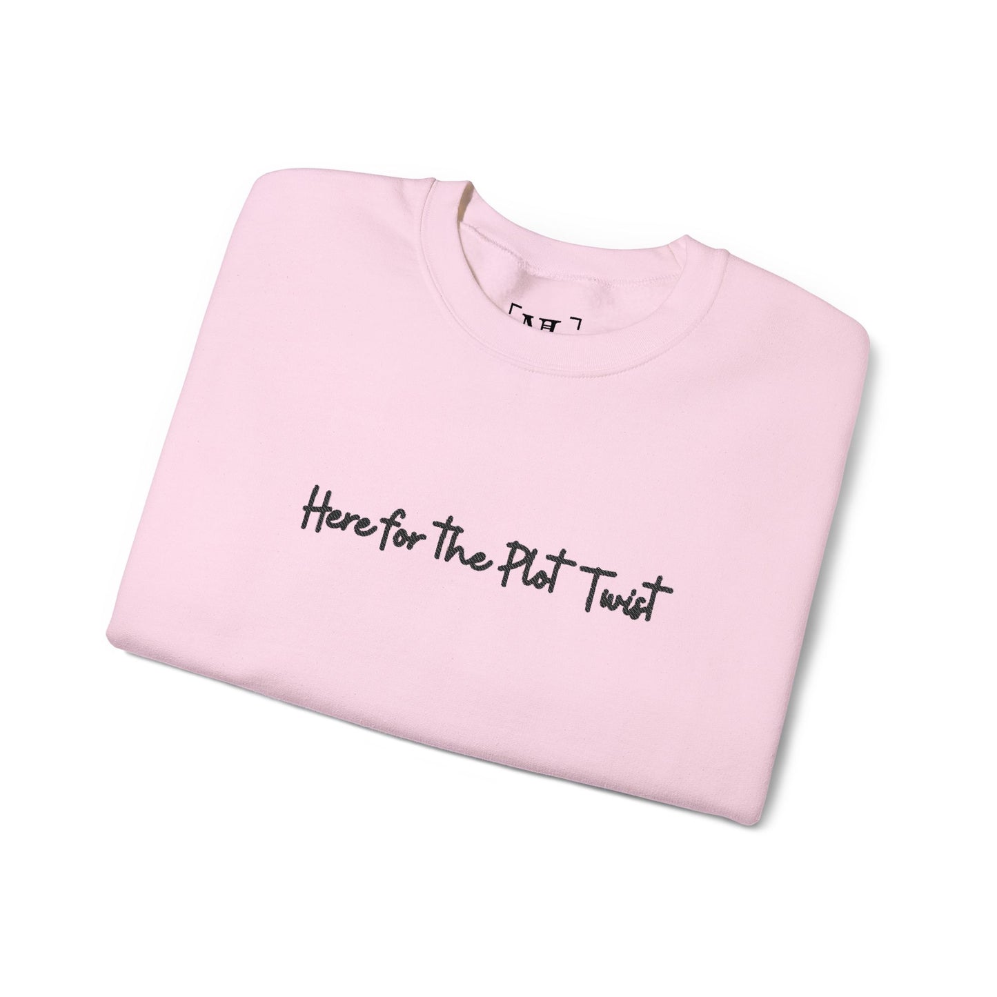 Here for the Plot Twist - Bookish Villa Inspired Embroidered Sweatshirt