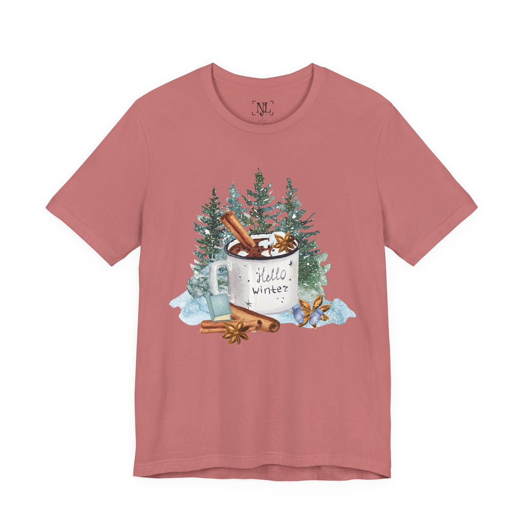 Hello Winter Mug Short Sleeve Tee