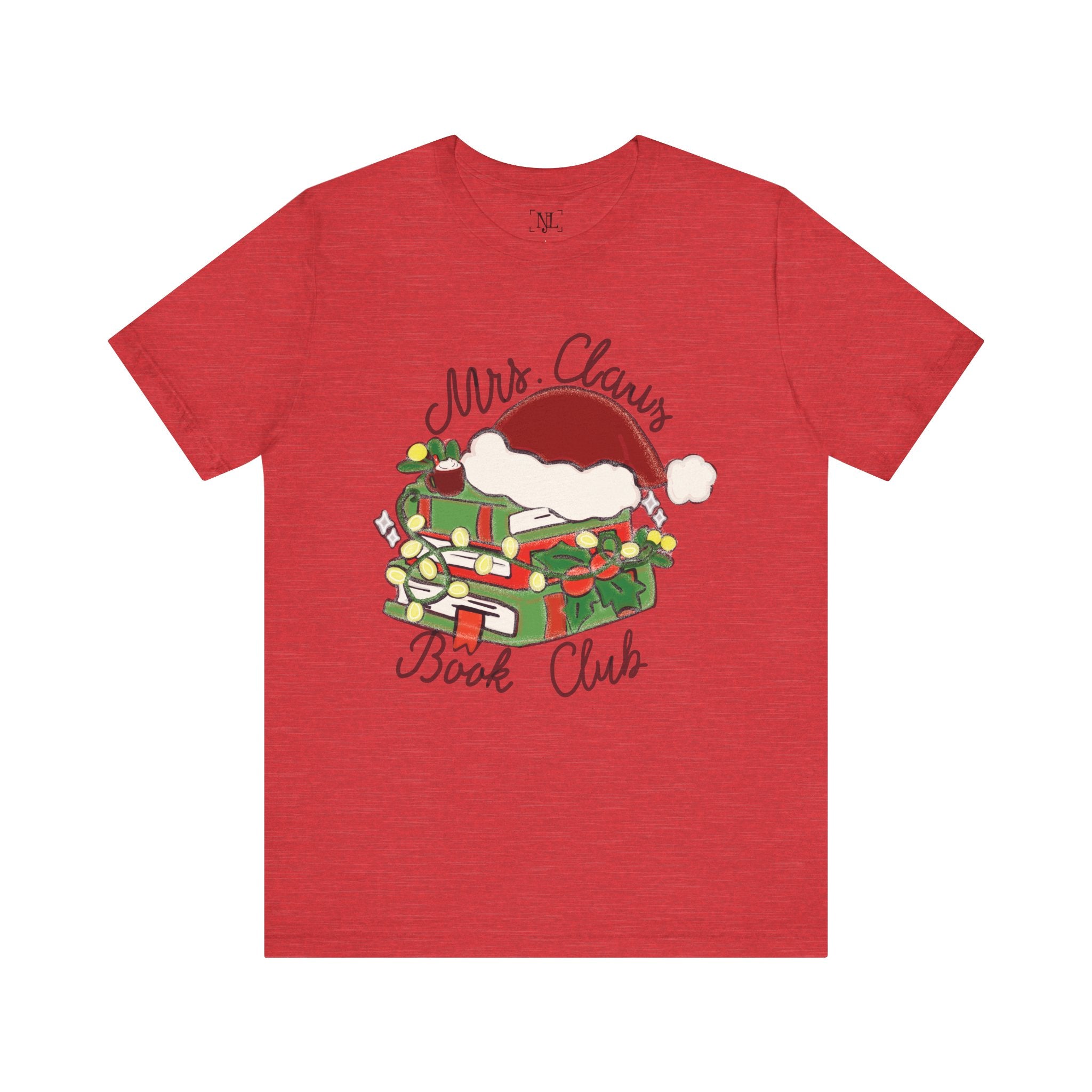 Mrs. Claus Book Club Short Sleeve Christmas Tee