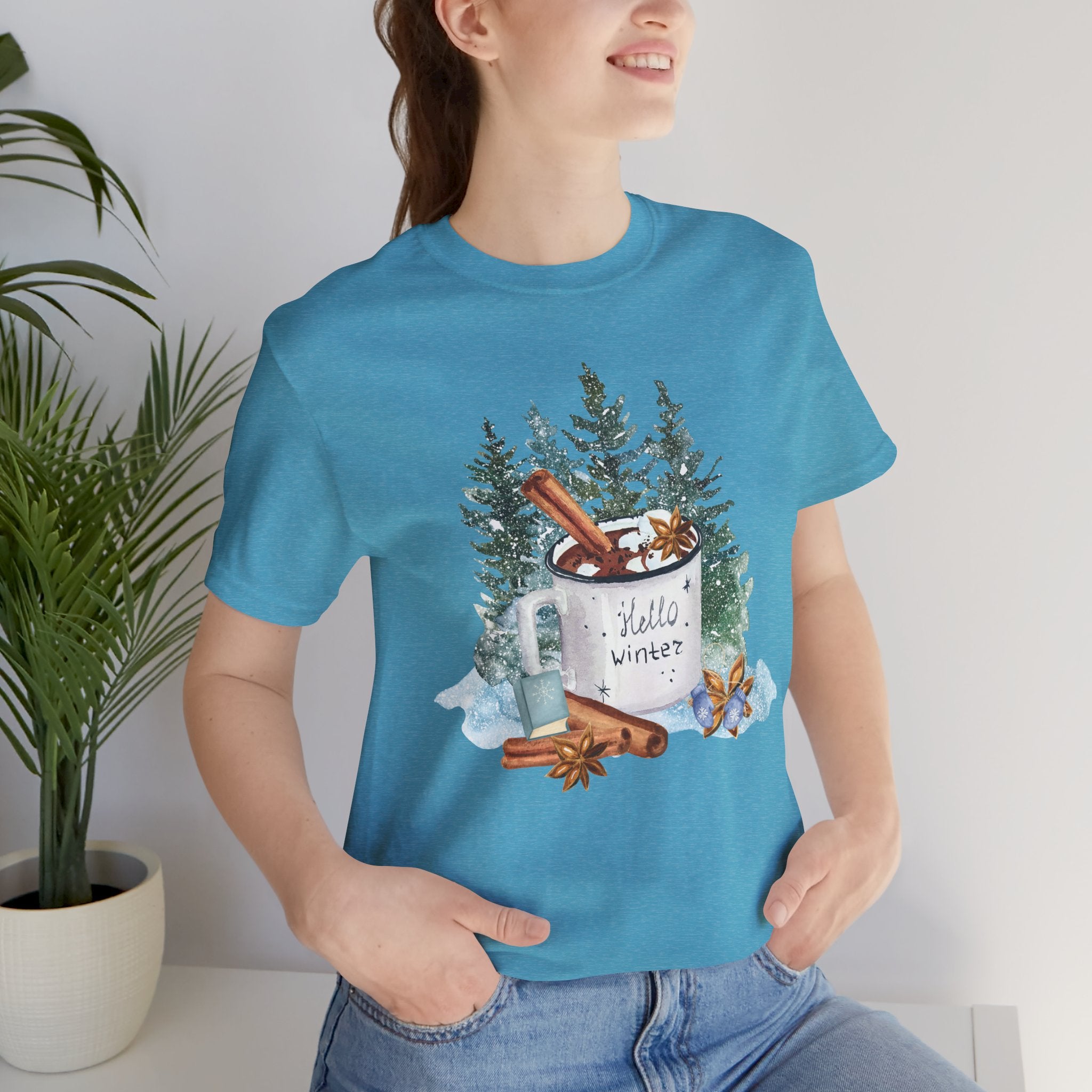 Hello Winter Mug Short Sleeve Tee