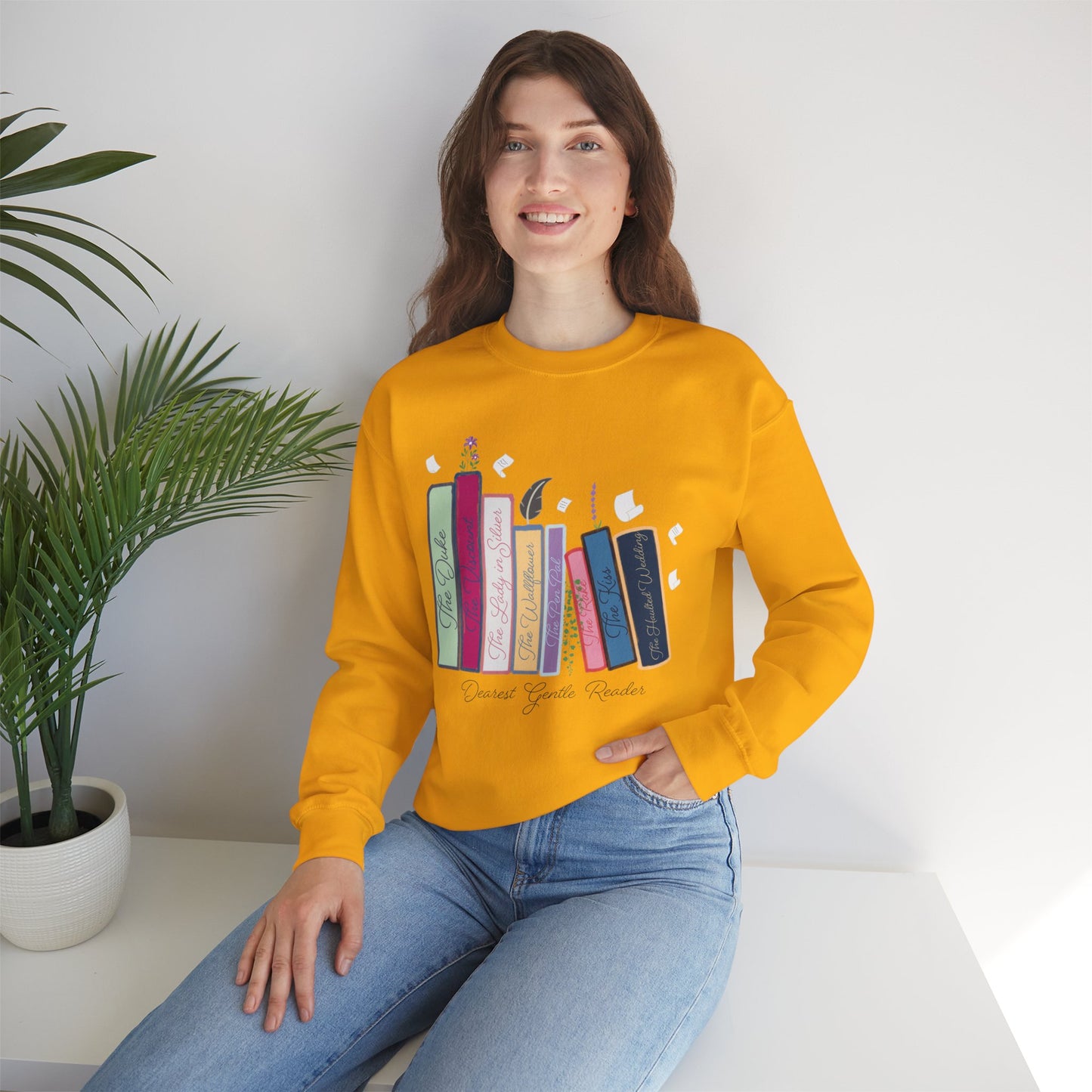 Dearest Gentle Reader Book Stack - Regency Romance Inspired Sweatshirt
