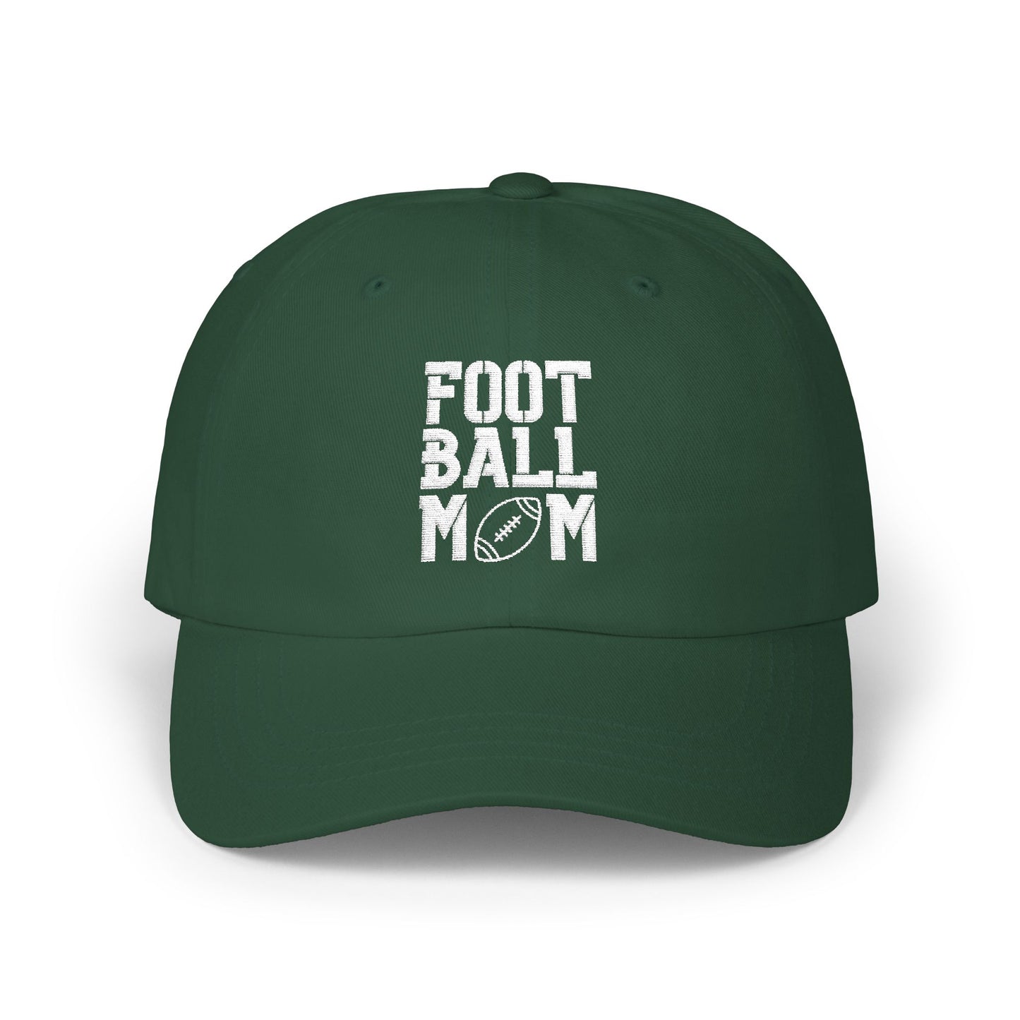 Football Mom  — Hat (White Text)