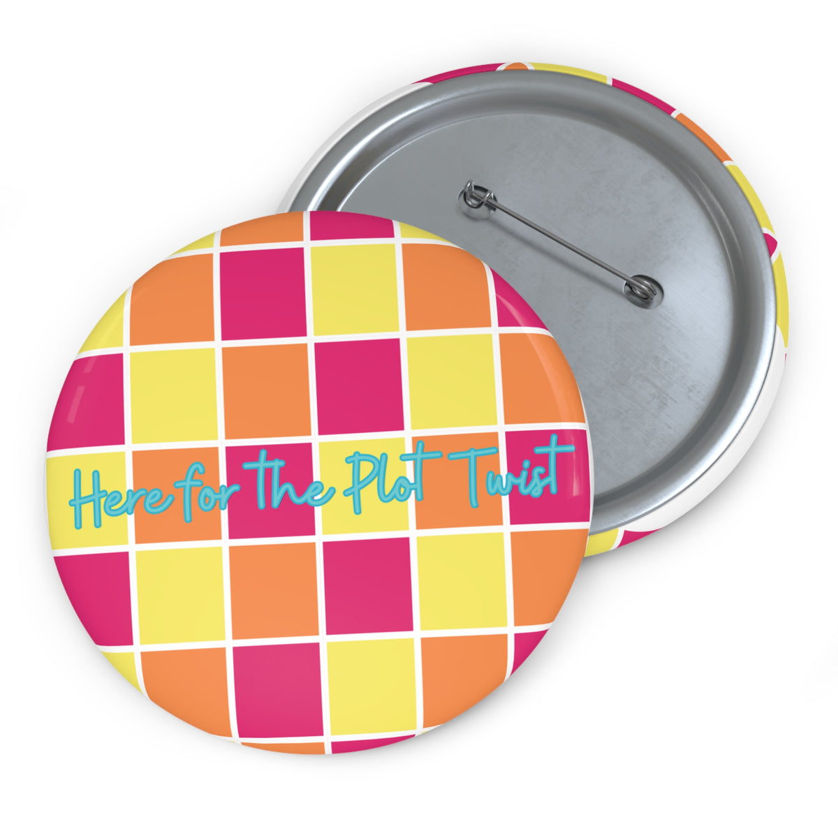 Here for the Plot Twist - Bookish Villa Inspired Pin Button