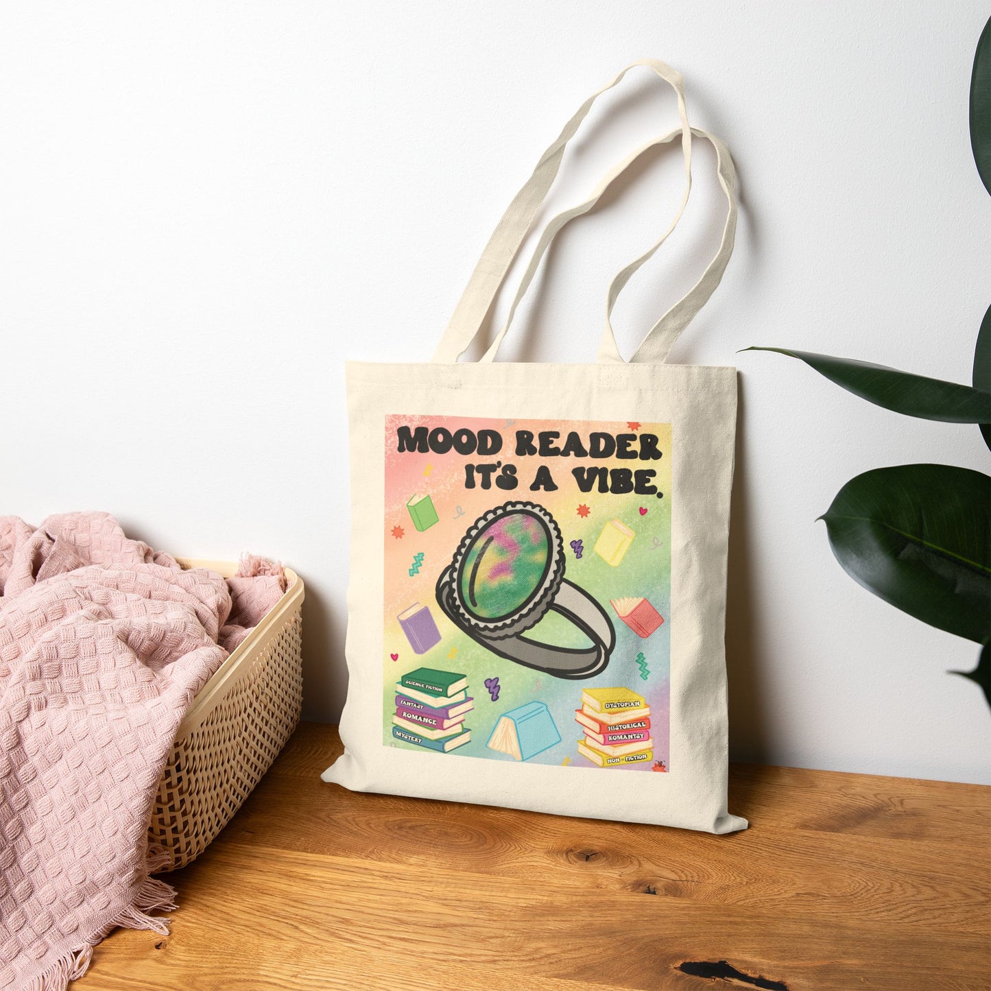 Mood Reader It’s a Vibe - Bookish Tote Bag (with Genres)