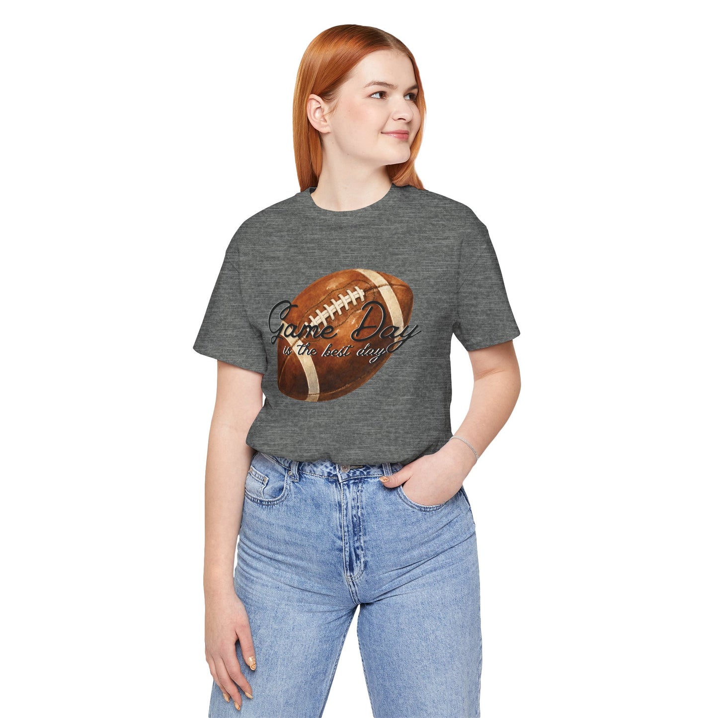 Game Day Football Tee — "Game Day is the best day" Vintage Football Shirt