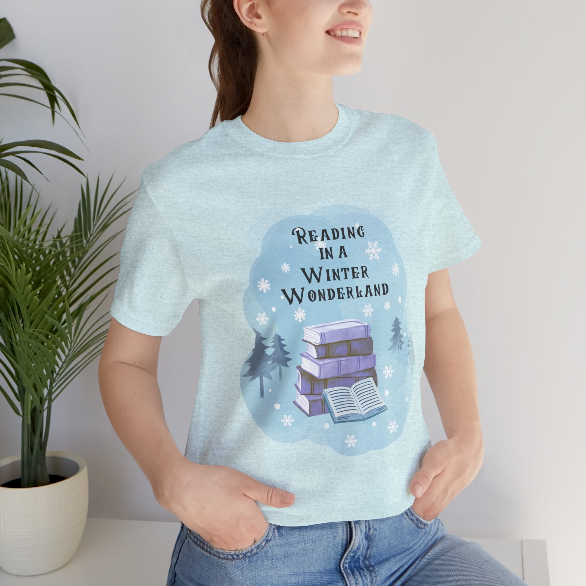 Reading in a Winter Wonderland Short Sleeve Tee