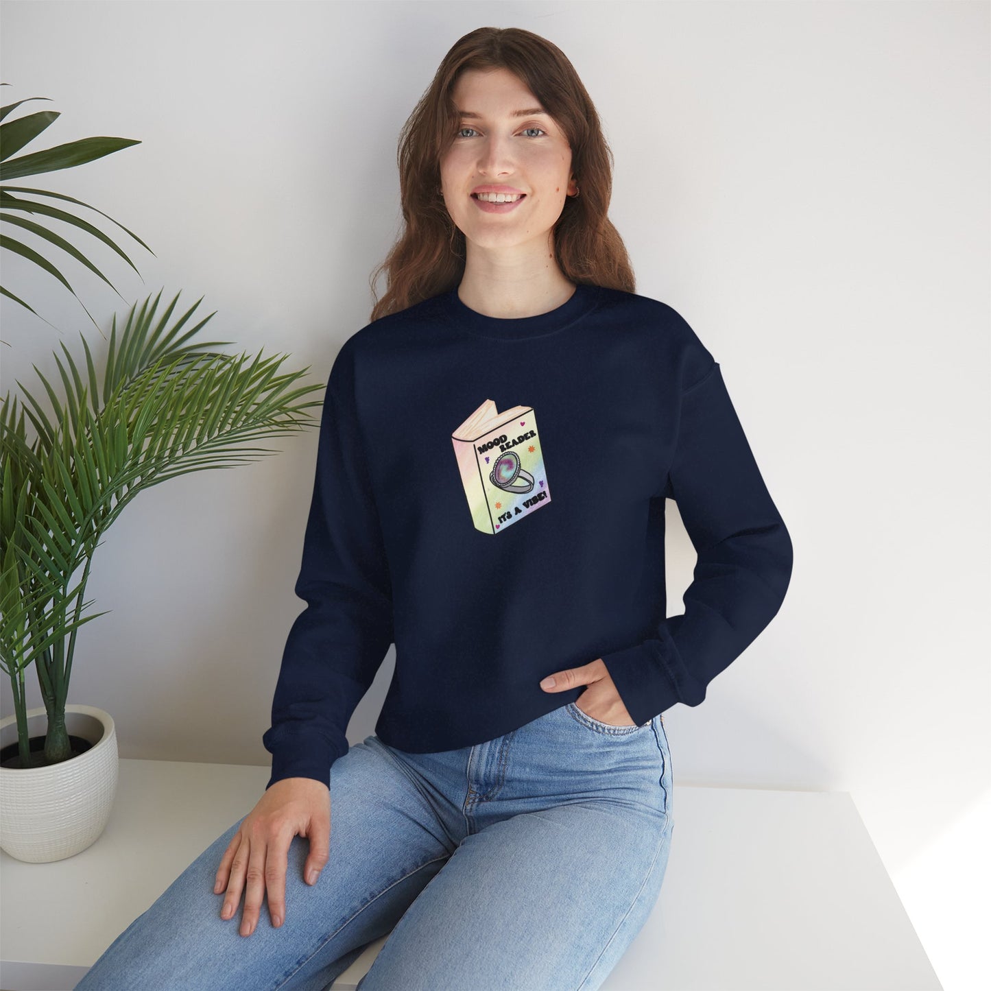 Mood Reader It's a Vibe - Cozy Heavyweight Bookish Crewneck Sweatshirt