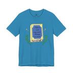 Book Lover's Short Sleeve Tee — “I like to read very much. Perhaps too much.” Graphic