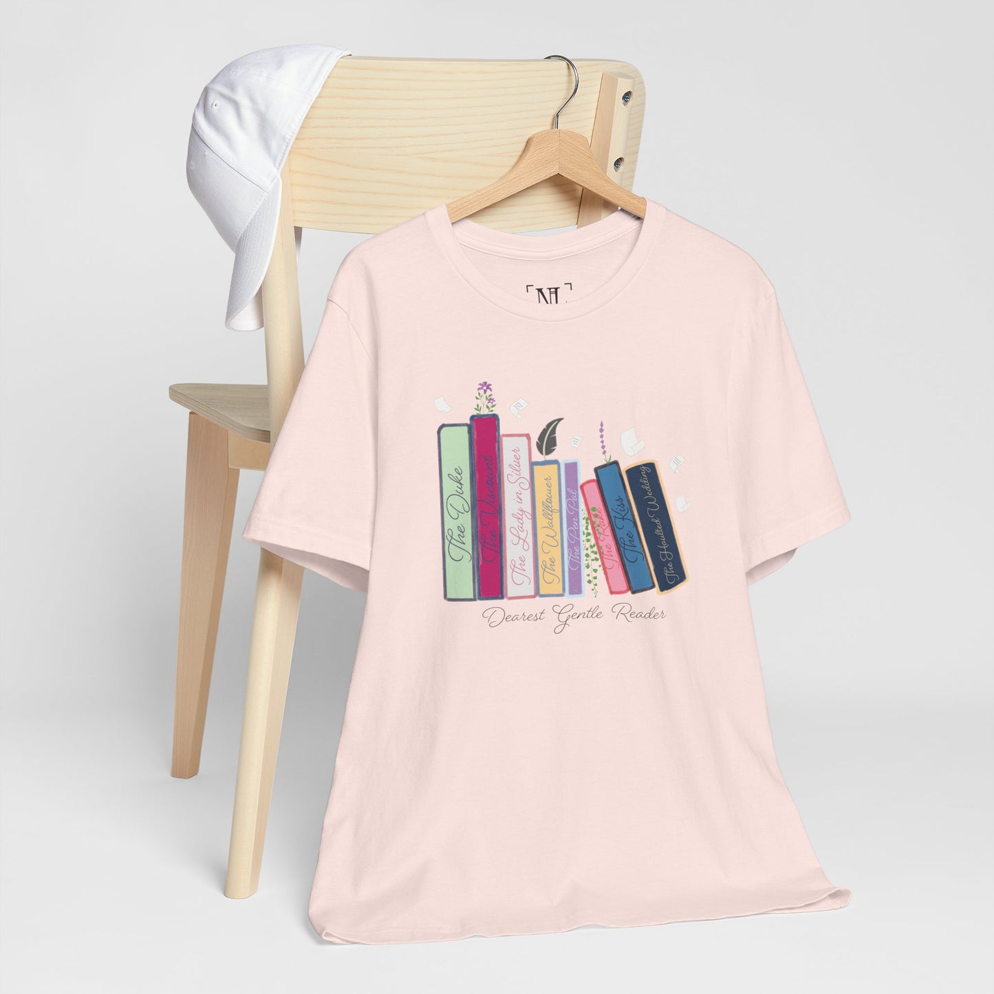 Dearest Gentle Reader Book Stack - Regency Romance Inspired Tee