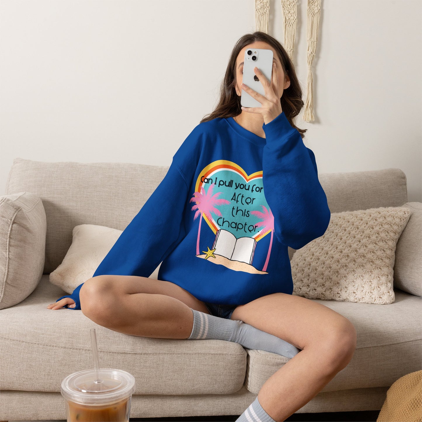 Can I Pull You for a Chat? - Bookish Villa Inspired Crewneck Sweatshirt