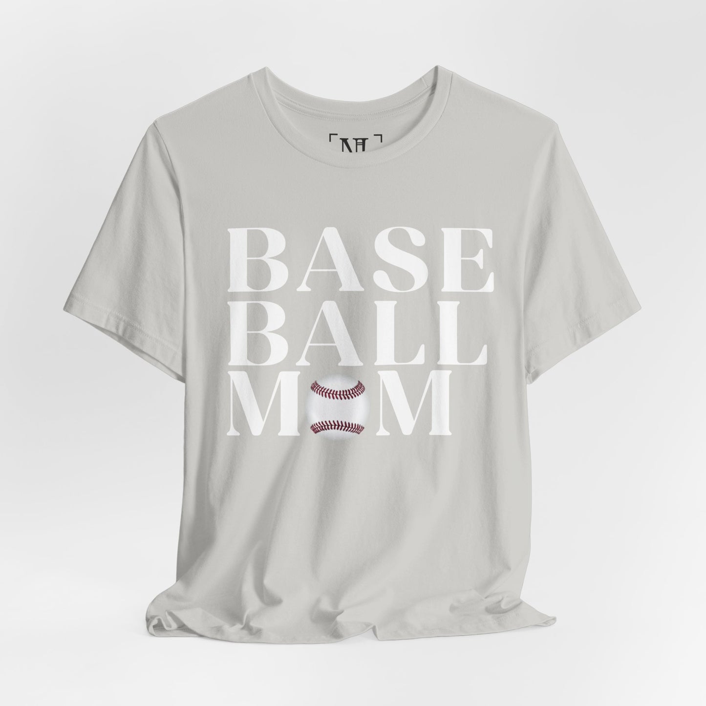 Baseball Mom T-Shirt – Retro Script with Baseball Graphic
