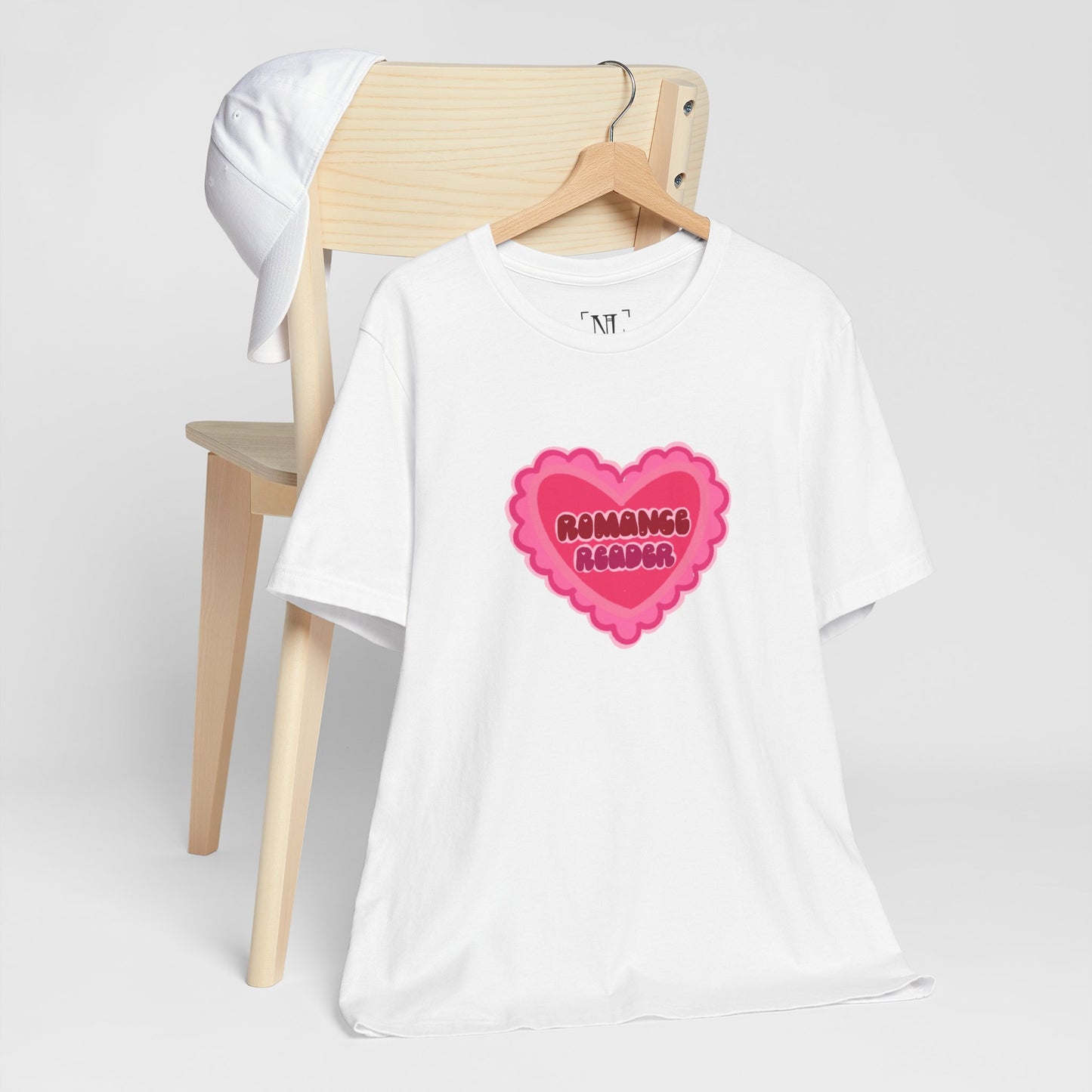 Romance Reader Heart Logo — Bookish Tee
