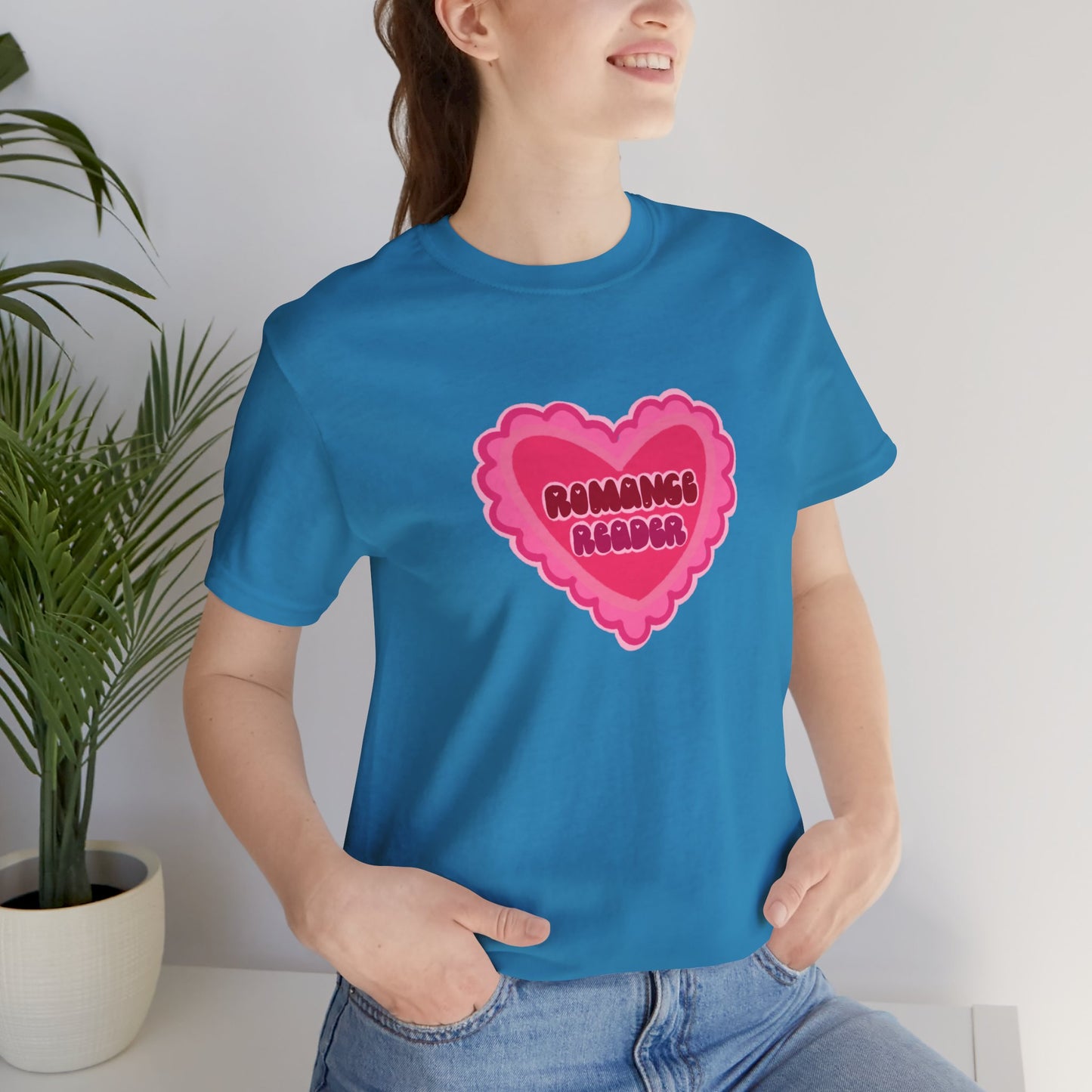 Romance Reader Heart Logo — Bookish Tee