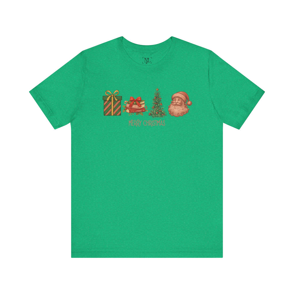 Vintage Christmas Icons - Short Sleeve Tee